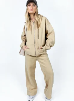 Princess Polly Hoda Zip Up Jacket Beige Online