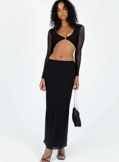 Princess Polly Hold Me Close Set  Black Flash Sale