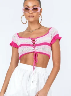 Princess Polly Honeydew Top Pink Online