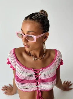 Princess Polly Honeydew Top Pink Online