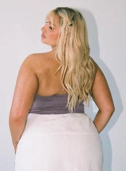 Princess Polly Horror Eyes Tube Topcurve Grey Sale