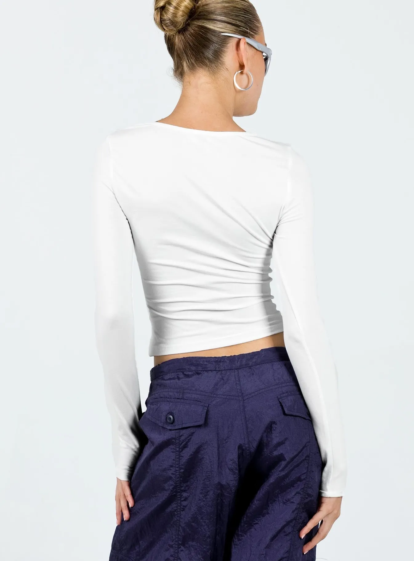 Princess Polly Horror Night Long Sleeve Top White Discount