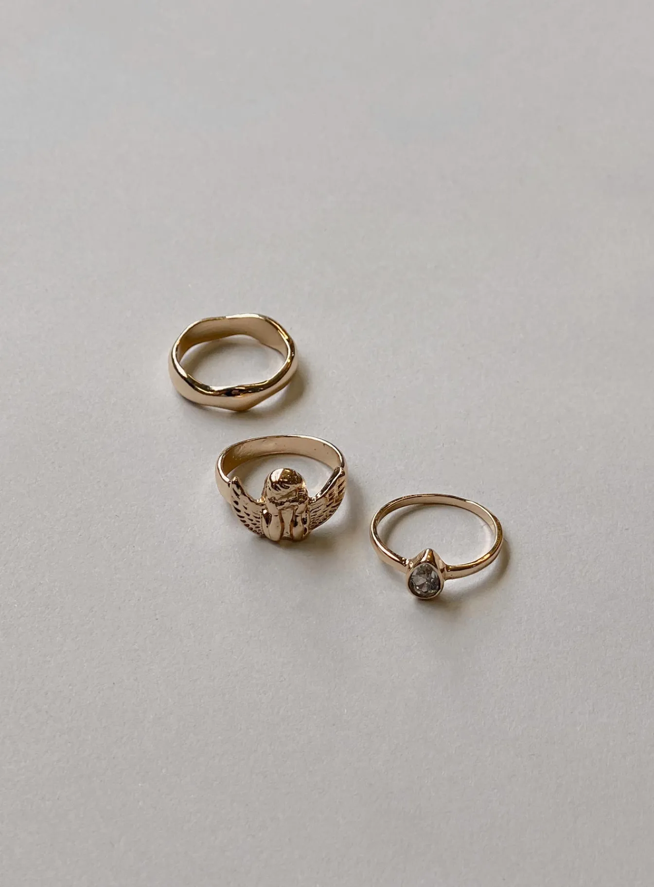 Princess Polly Hosanna Ring Pack Gold Cheap
