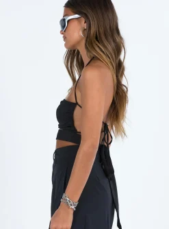Princess Polly Howerton Top  Black Hot