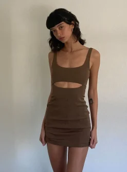 Princess Polly Hudson Mini Dress  Brown Online