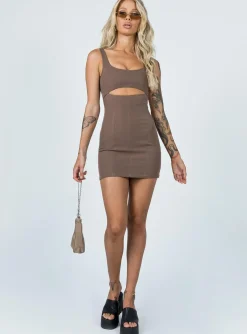 Princess Polly Hudson Mini Dress Brown Online