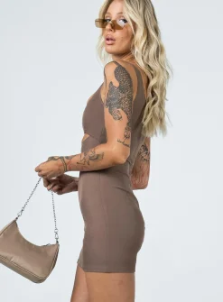 Princess Polly Hudson Mini Dress Brown Online