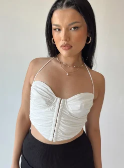 Princess Polly Hunter Corset Top White Sale