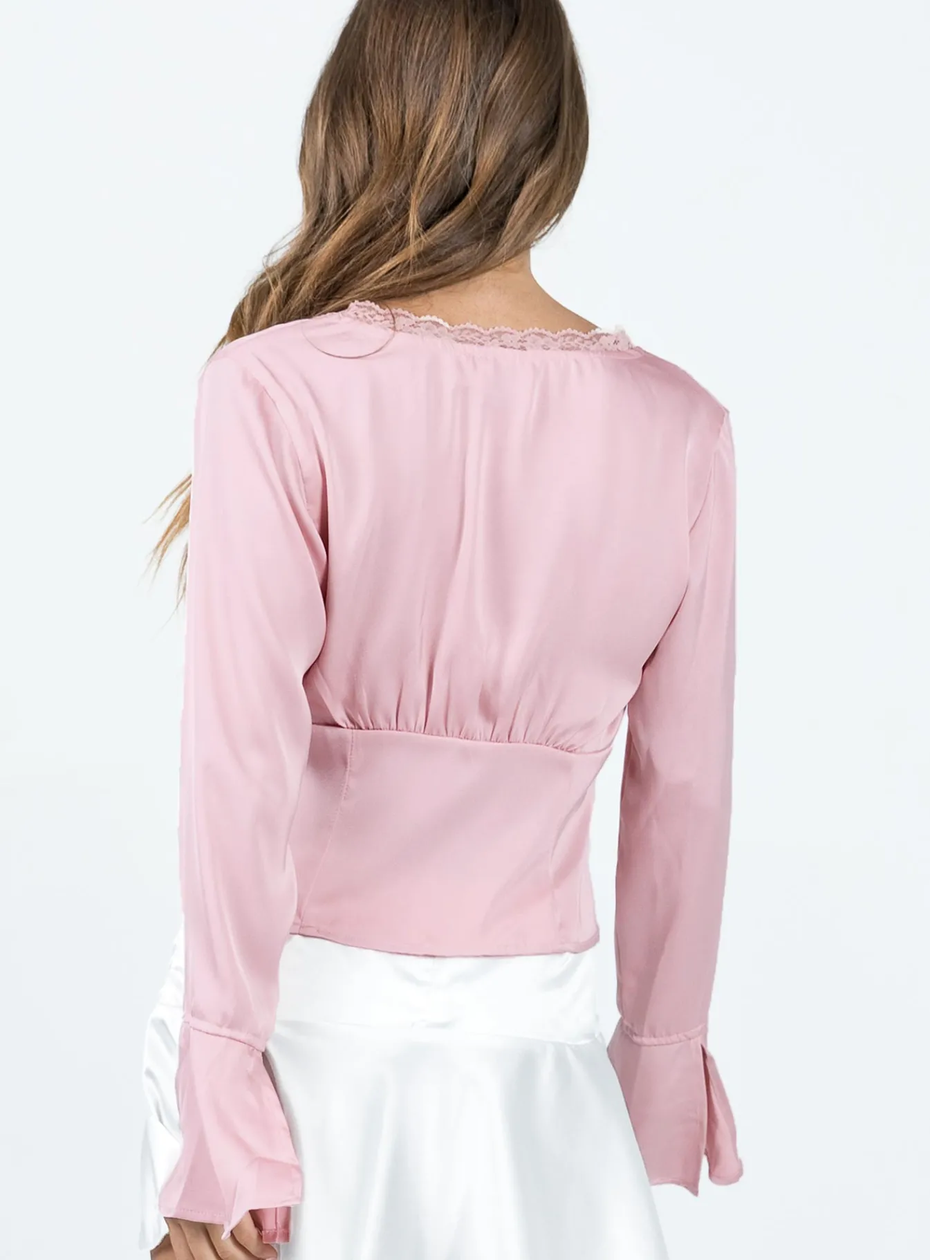 Princess Polly Hunton Long Sleeve Top Pink Sale
