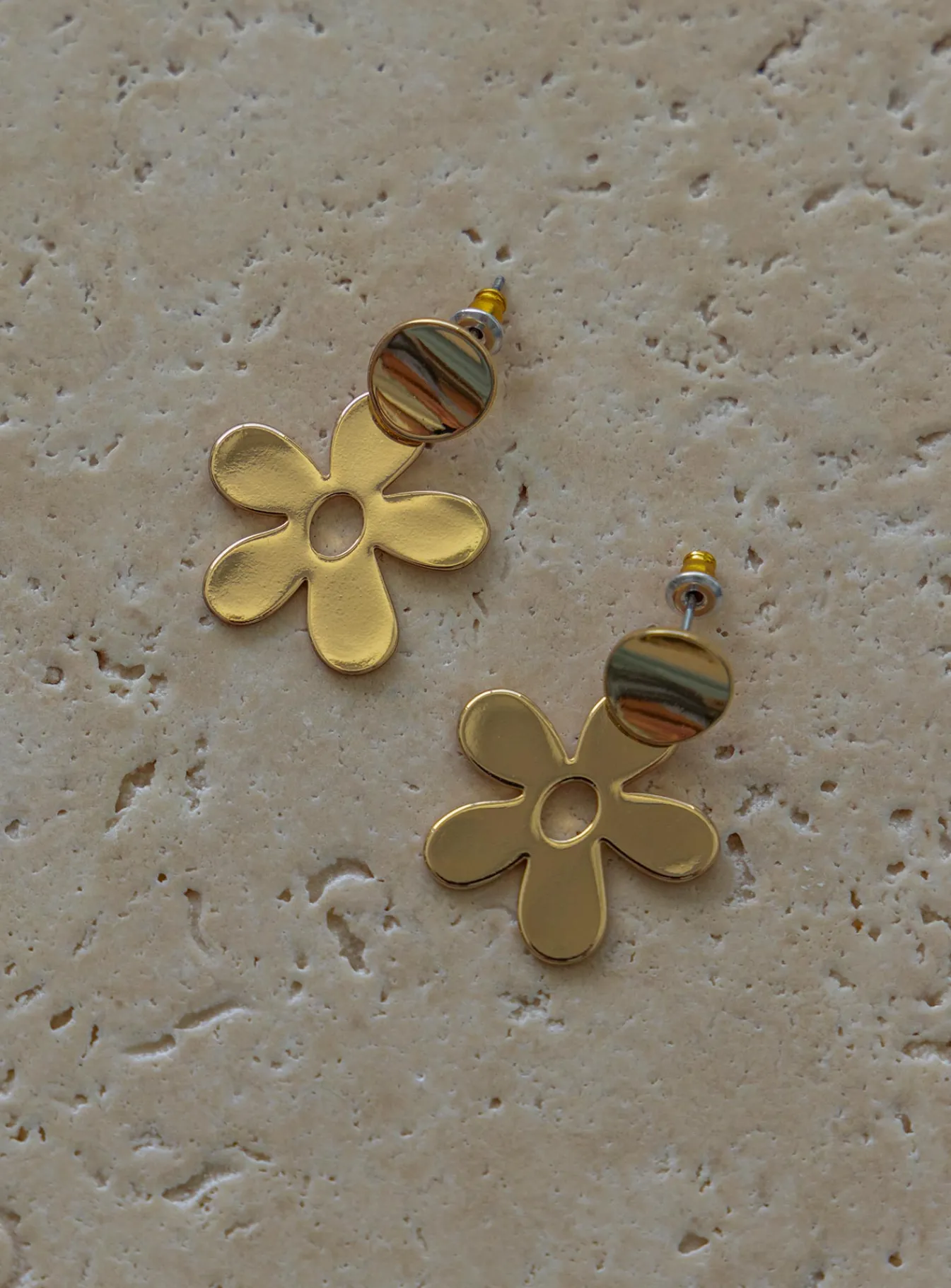 Princess Polly Huston Flower Earrings Gold Best
