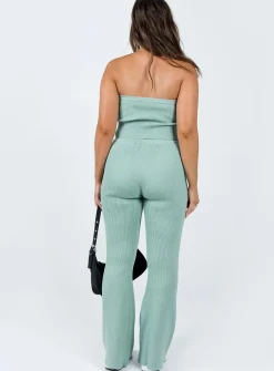 Princess Polly Hutchies Knit Pant Green Best Sale