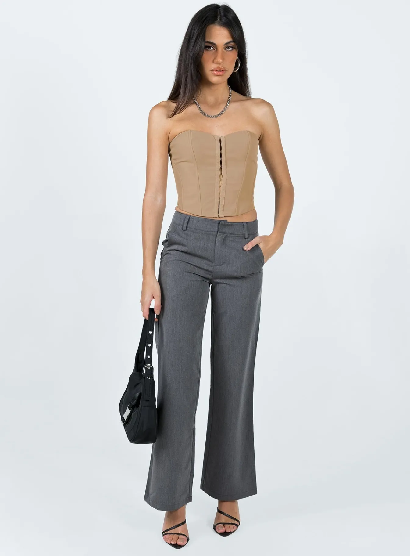 Princess Polly Hutchinson Pants Grey Fashion