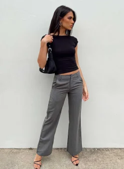 Princess Polly Hutchinson Pants Grey Fashion