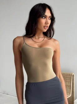 Princess Polly Hutter Bodysuit  Beige Store