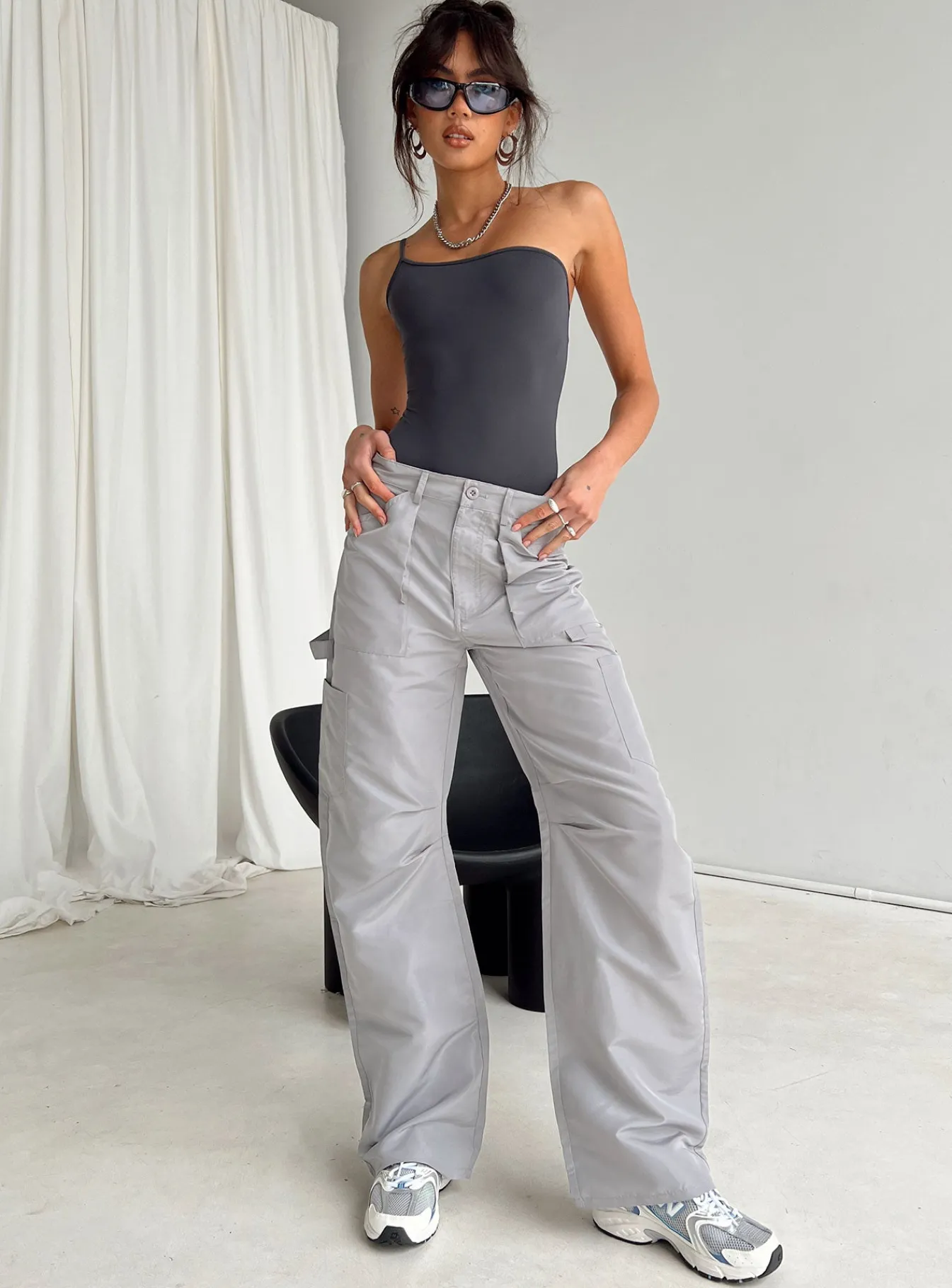 Princess Polly Hutter Bodysuit Grey Sale