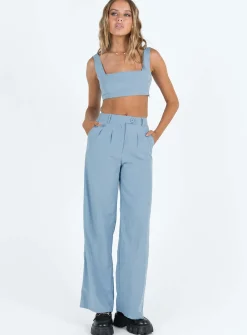 Princess Polly Huxley Set Dusty Blue Hot