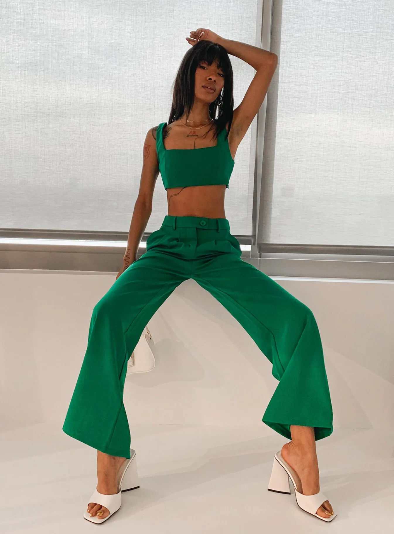 Princess Polly Huxley Set Green Cheap