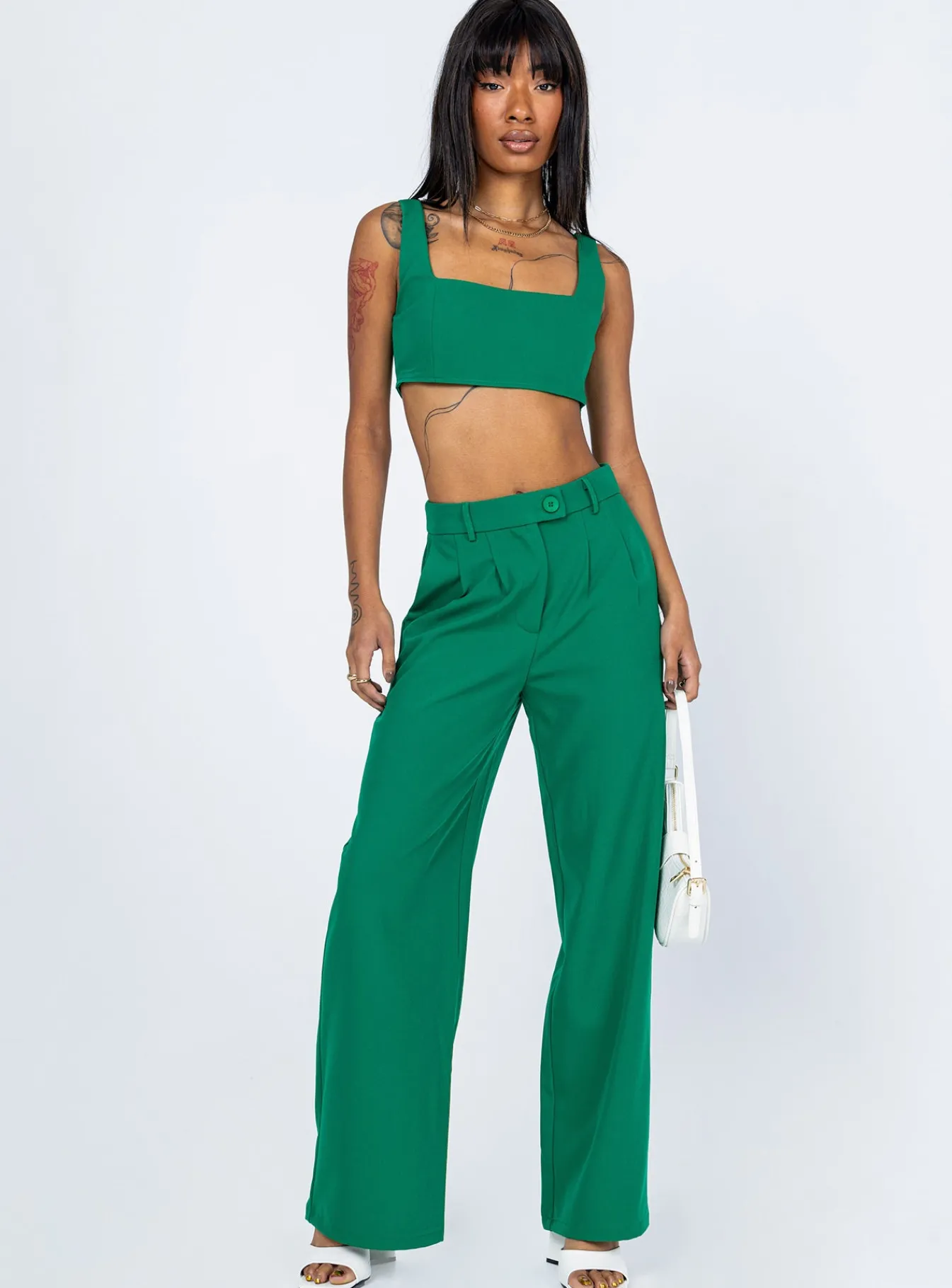 Princess Polly Huxley Set Green Cheap