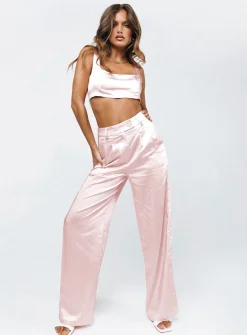 Princess Polly Huxley Set Dusty  Pink New