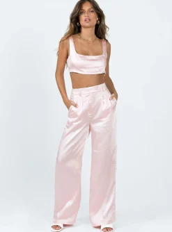 Princess Polly Huxley Set Dusty Pink New