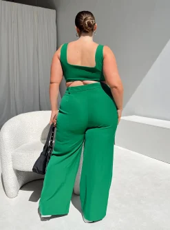 Princess Polly Huxley Setcurve Green Best
