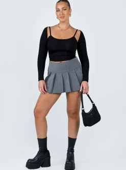 Princess Polly Hyden Long Sleeve Top Black Shop