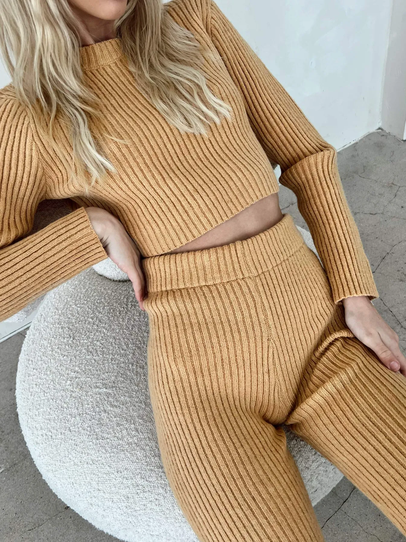Princess Polly I Knit Set Tan Flash Sale