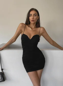 Princess Polly I Want You Mini Dress Black Outlet