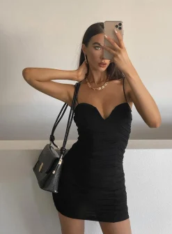 Princess Polly I Want You Mini Dress Black Outlet
