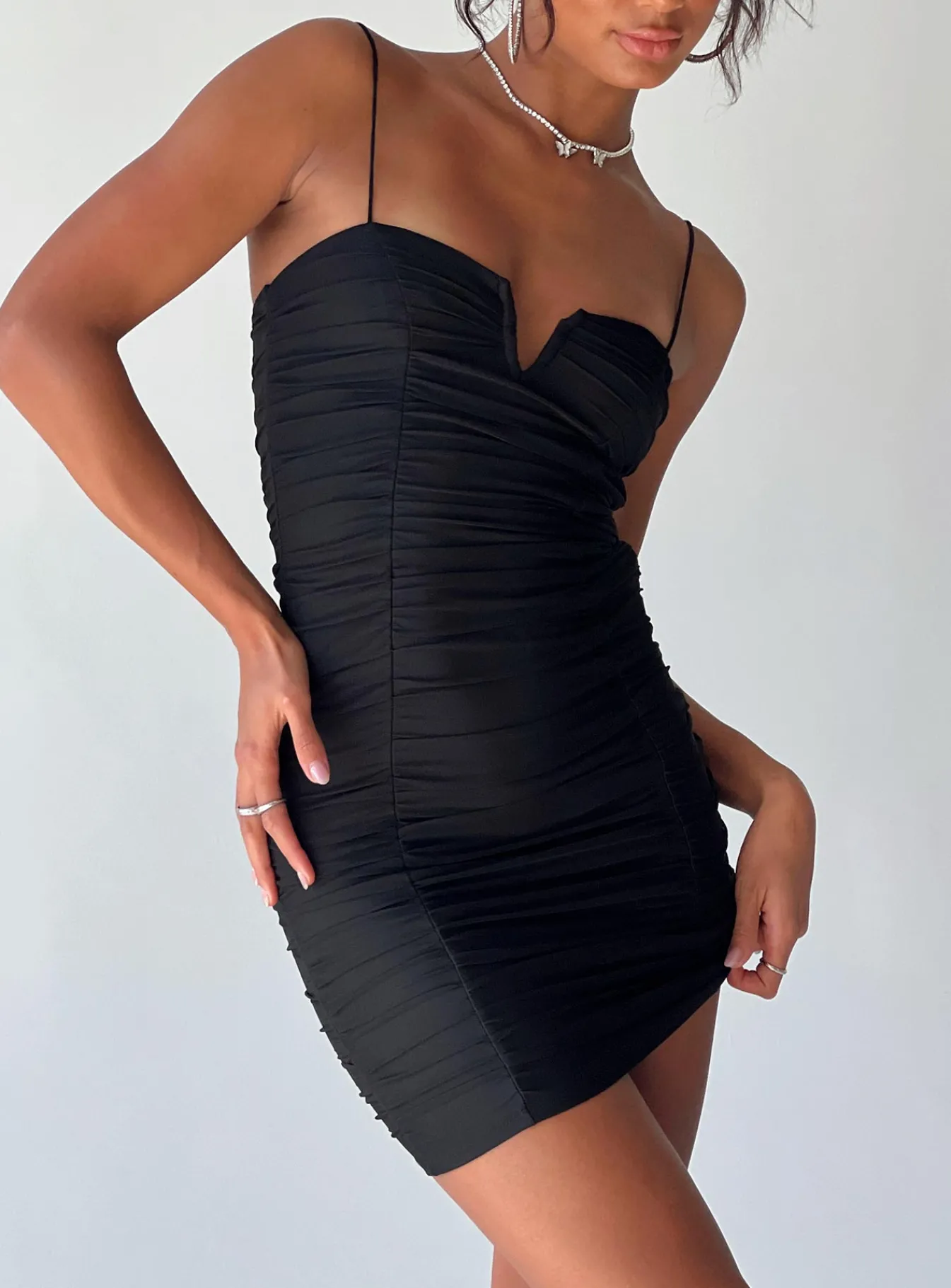 Princess Polly I Want You Mini Dress Black Outlet