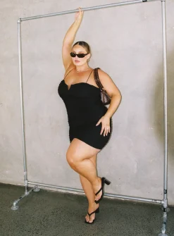 Princess Polly I Want You Mini Dresscurve   Black Hot