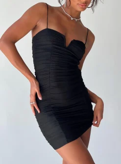 Princess Polly I Want You Mini Dresstall Black Hot