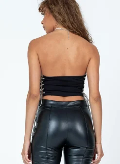 Princess Polly Idaho Strapless Top Black Outlet