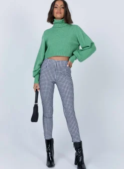 Princess Polly Iggy Gingham Pants  Black/White Store
