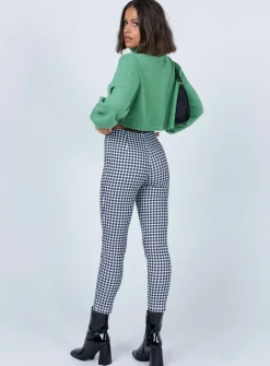Princess Polly Iggy Gingham Pants  Black/White Store