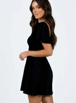 Princess Polly Imagine Mini Dress Black Cheap