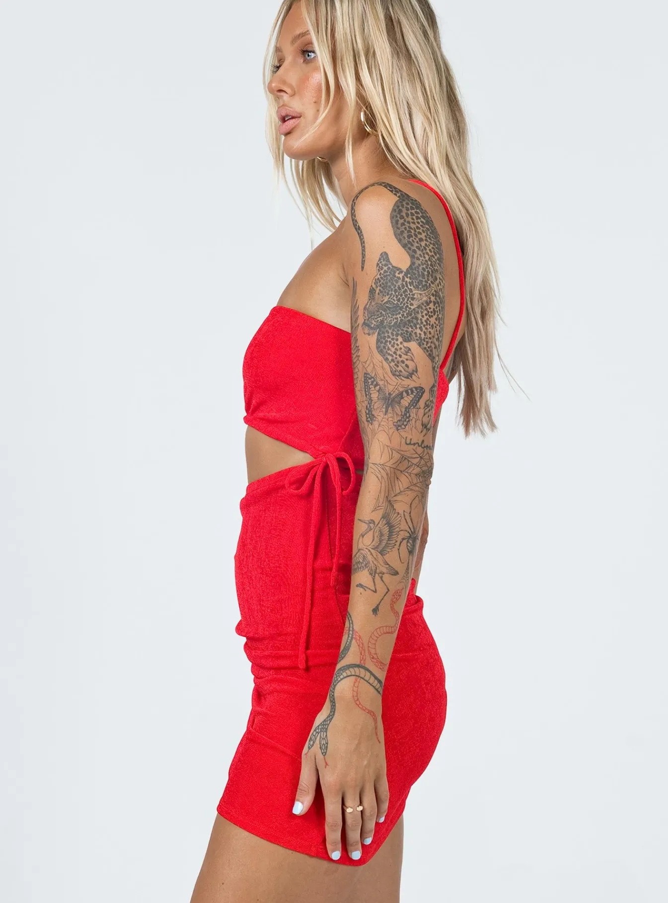 Princess Polly Imelda Mini Dress Red Cheap