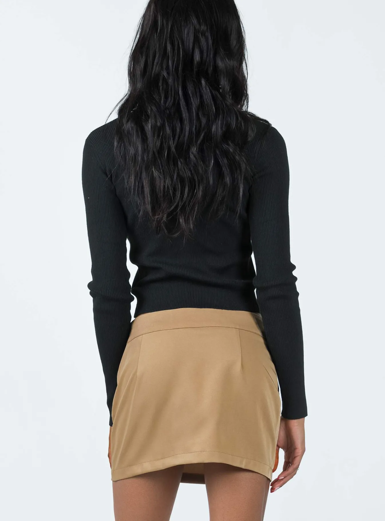 Princess Polly Immersed Mini Skirt Tan Outlet