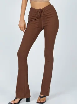 Princess Polly Imogen Pants Brown Discount