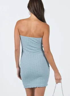Princess Polly Imogene Strapless Mini Dress Blue Flash Sale