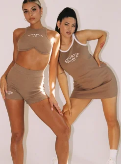 Princess Polly In The Game Top Brown   Tan Outlet