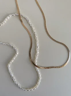 Princess Polly In The Zone Necklace Set/ White   Gold Cheap