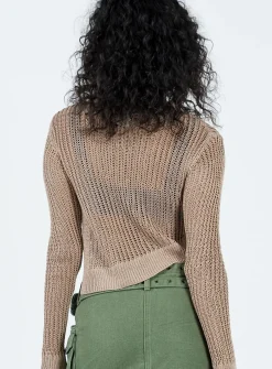 Princess Polly Indianna Sweater Beige Outlet