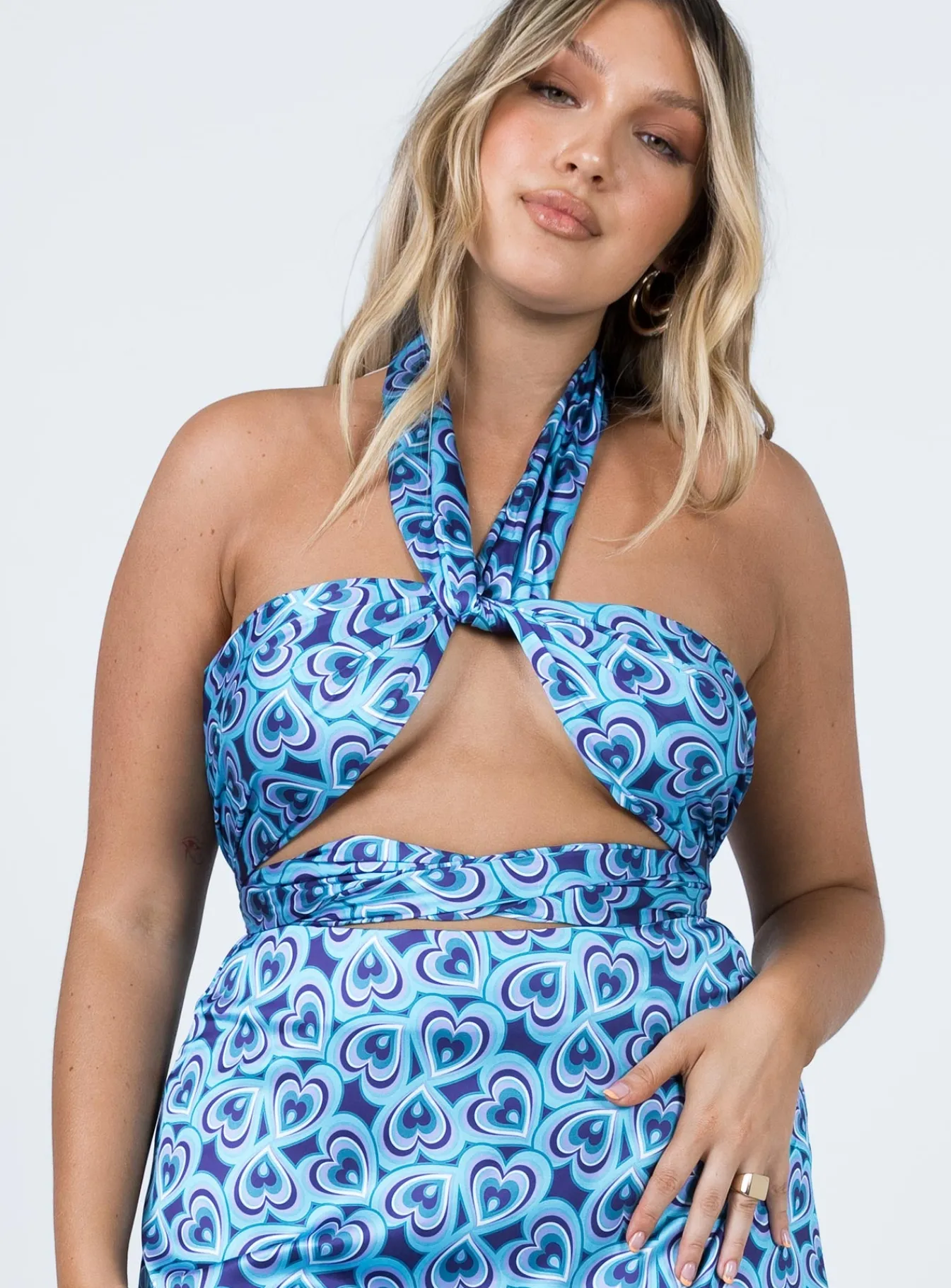 Princess Polly Infinite Love Top Blue Online