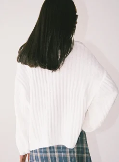 Princess Polly Innerbloom Oversized Sweater  White New