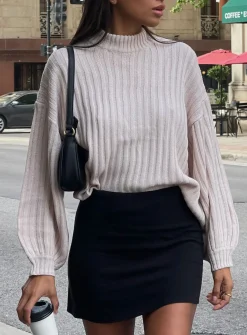 Princess Polly Innerbloom Oversized Sweater  Beige Fashion
