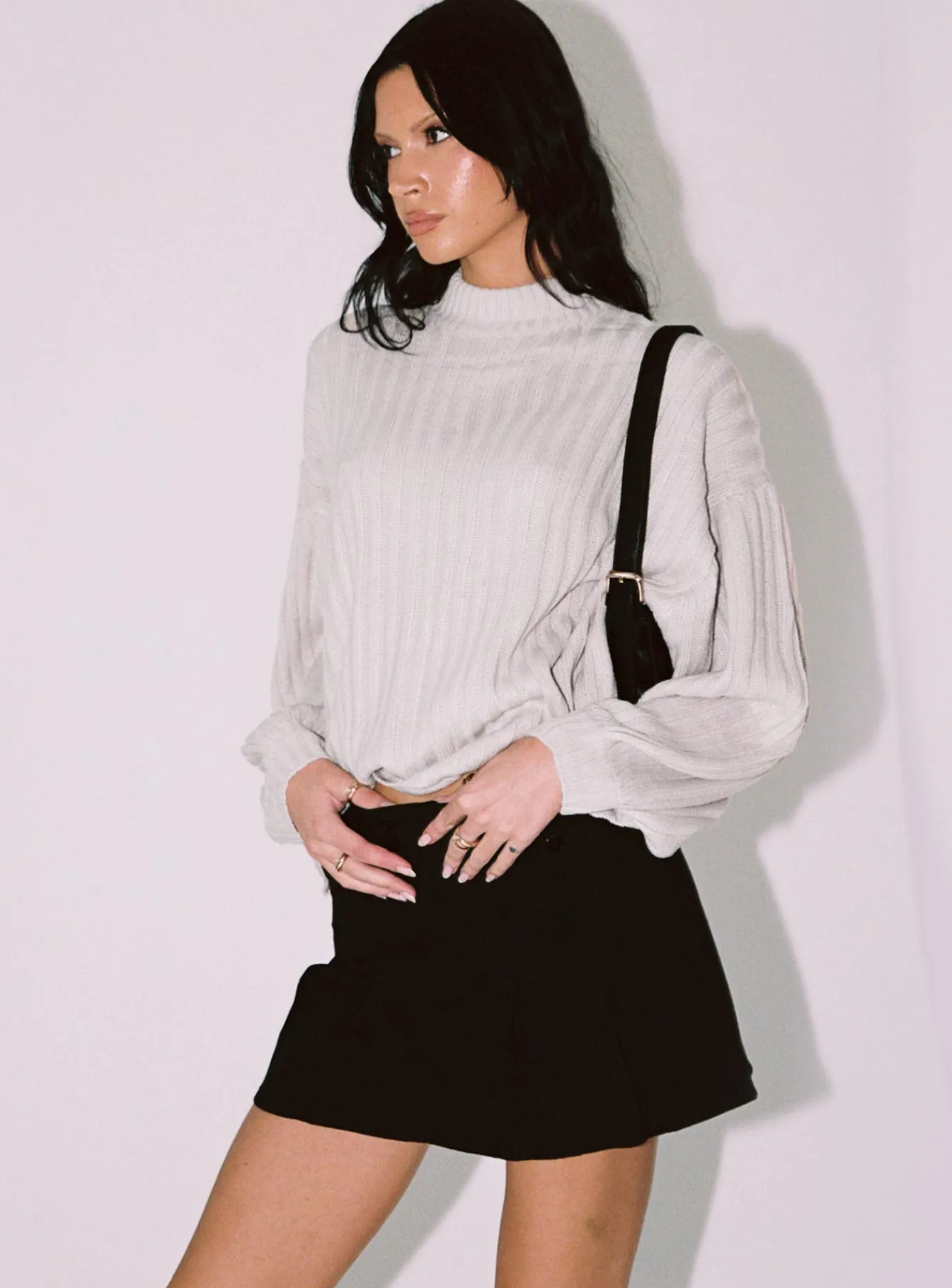 Princess Polly Innerbloom Oversized Sweater Beige Fashion
