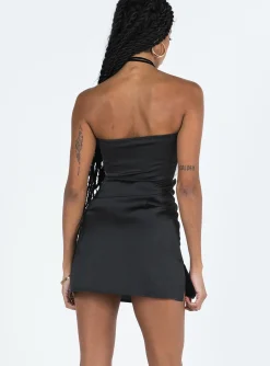 Princess Polly Irena Strapless Mini Dress Black / White Store