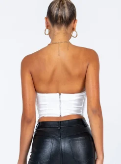 Princess Polly Irvine Strapless Top  White Fashion
