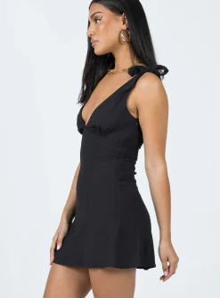Princess Polly Island Time Mini Dress Black Fashion